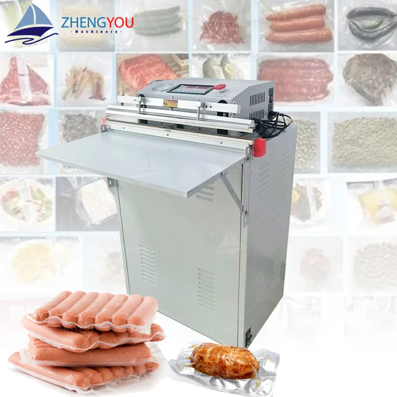 

Vertical Vacuum Food Sealer for Rice Meat Vegetables & Seafood External Vacuum Packing Machine-for Pouch Packaging