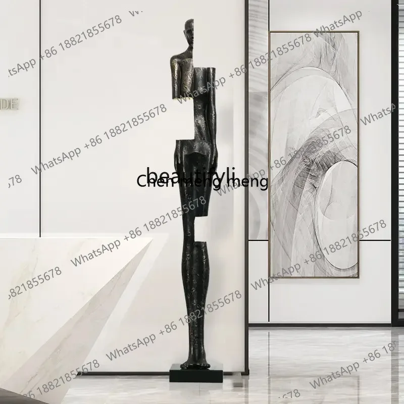 

Humanoid Sculpture Floor Lamp Designer Hotel Exhibition Hall Creative Large Human Body Statue Decoration