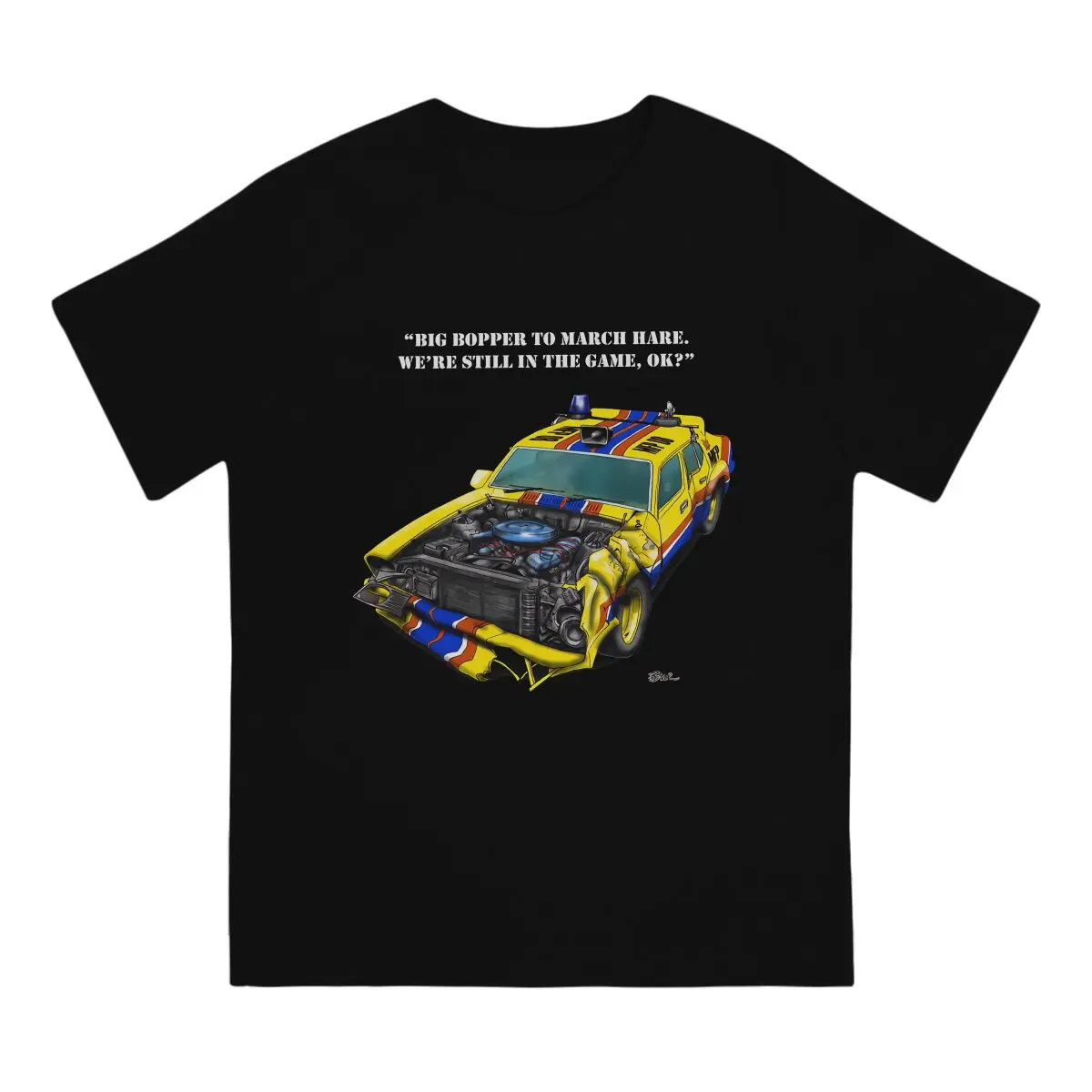 ビッグボッパーマドマックスフィルムOネックTシャツ、パンクポリエステルトップス