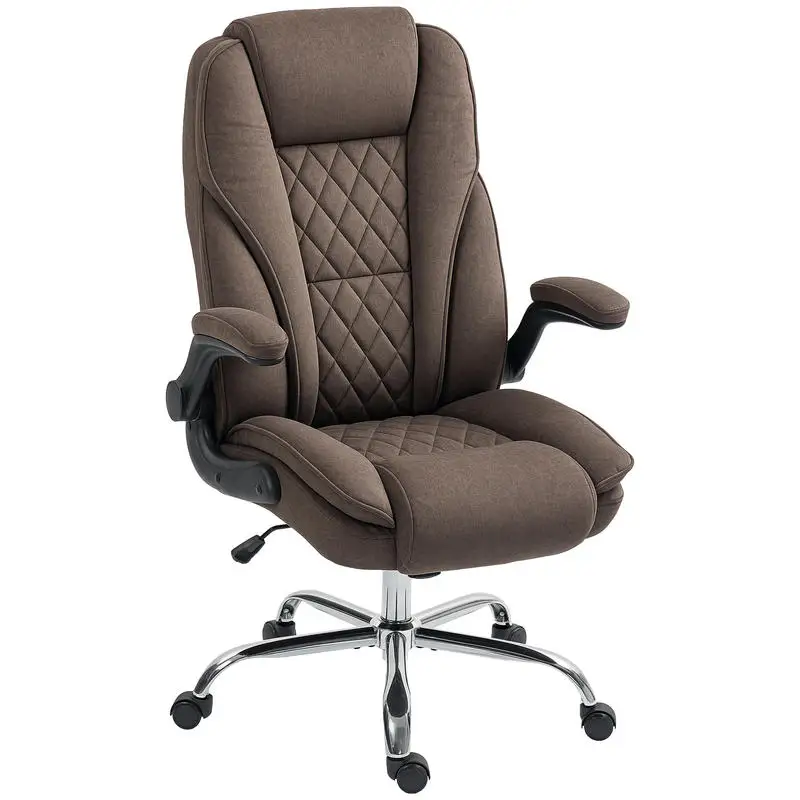 

Office Chair, Ergonomic Desk Chair, Adjustable Height, Lifting Armrests, 70 X 70 X 114-122 Cm, Brown