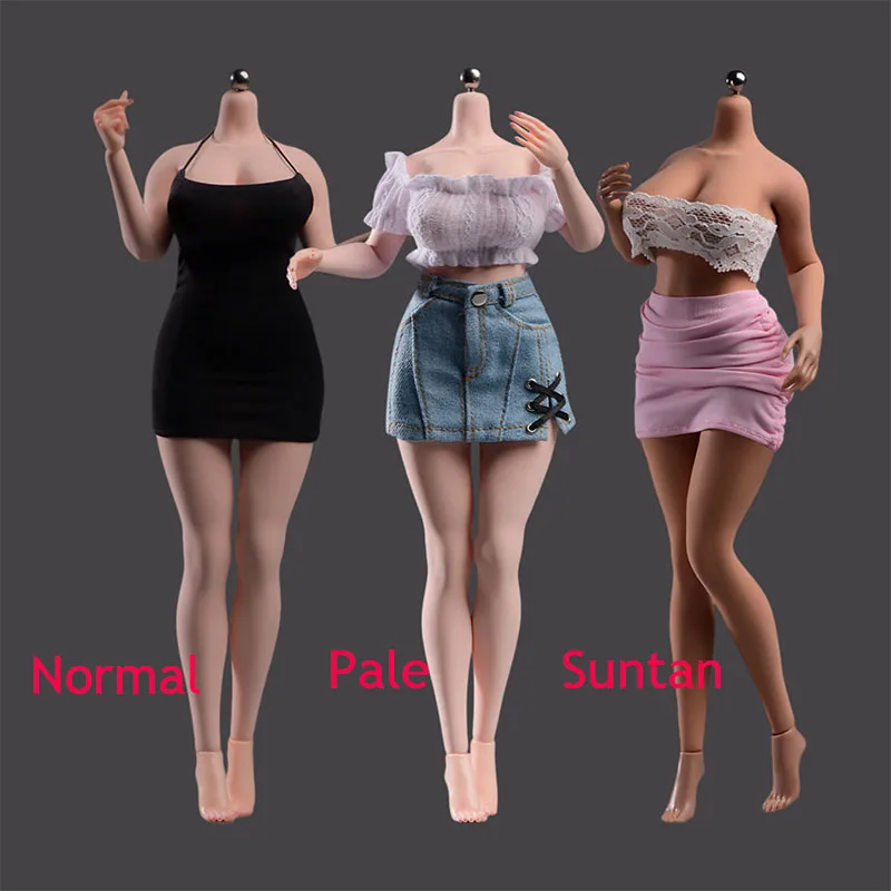 

YM610 Масштабная модель 1/6: Женское полное гибкое бесшовное тело 12 дюймов для фигурки солдата, с эффектом бледной, нормальной или загорелой кожи, сменная модель тела