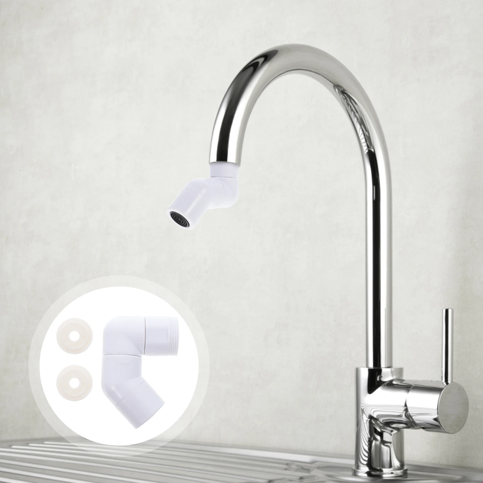 

Universal Rotating 360° Durable Universal Faucet Extender Abs Tap Extender For Kitchen Bathroom Sink Faucet Bubbler