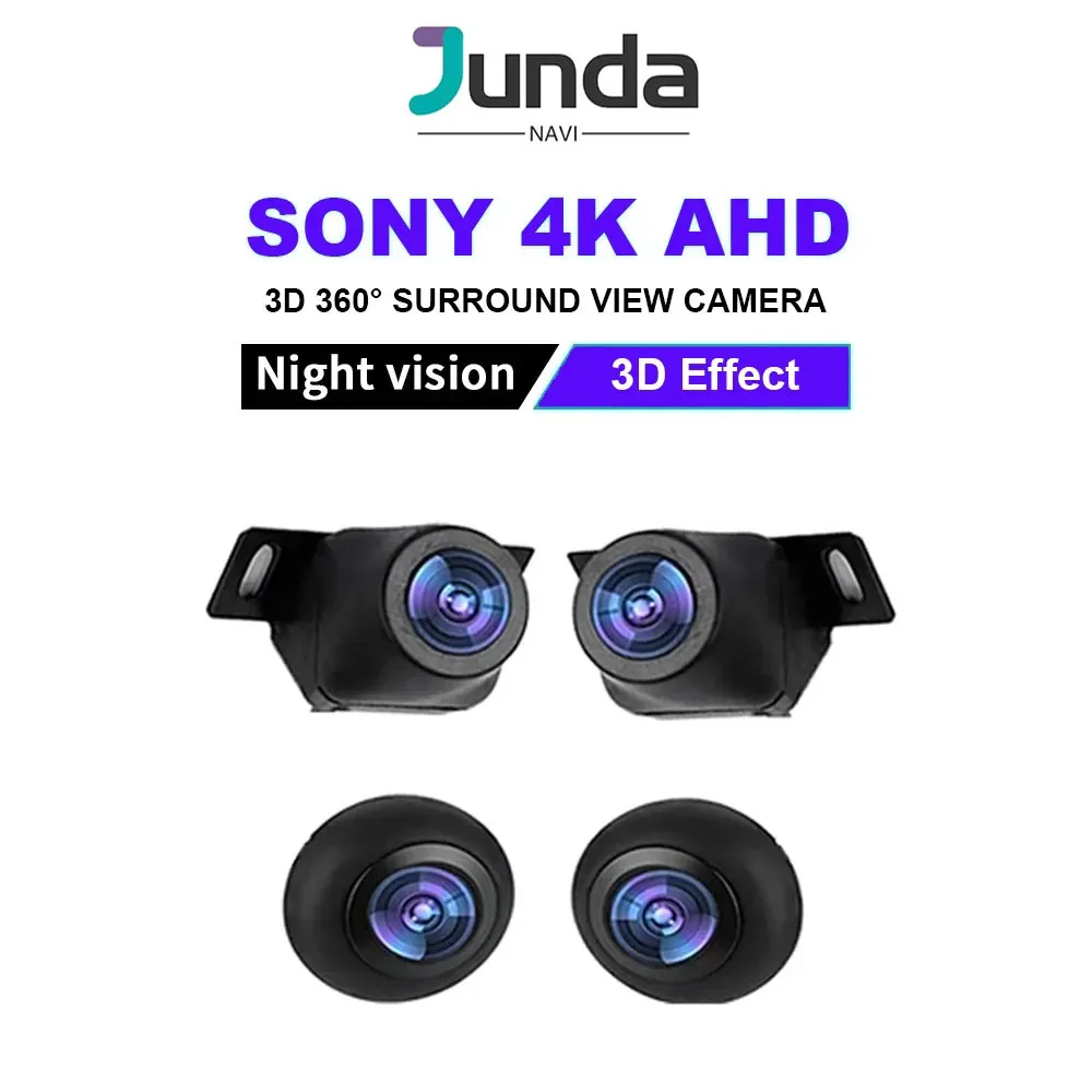 

Junda Navi 1080P 3D 360 Degree Camera Parking Surround View System Driving With Bird View Panorama System 4 Car Recorder Camera