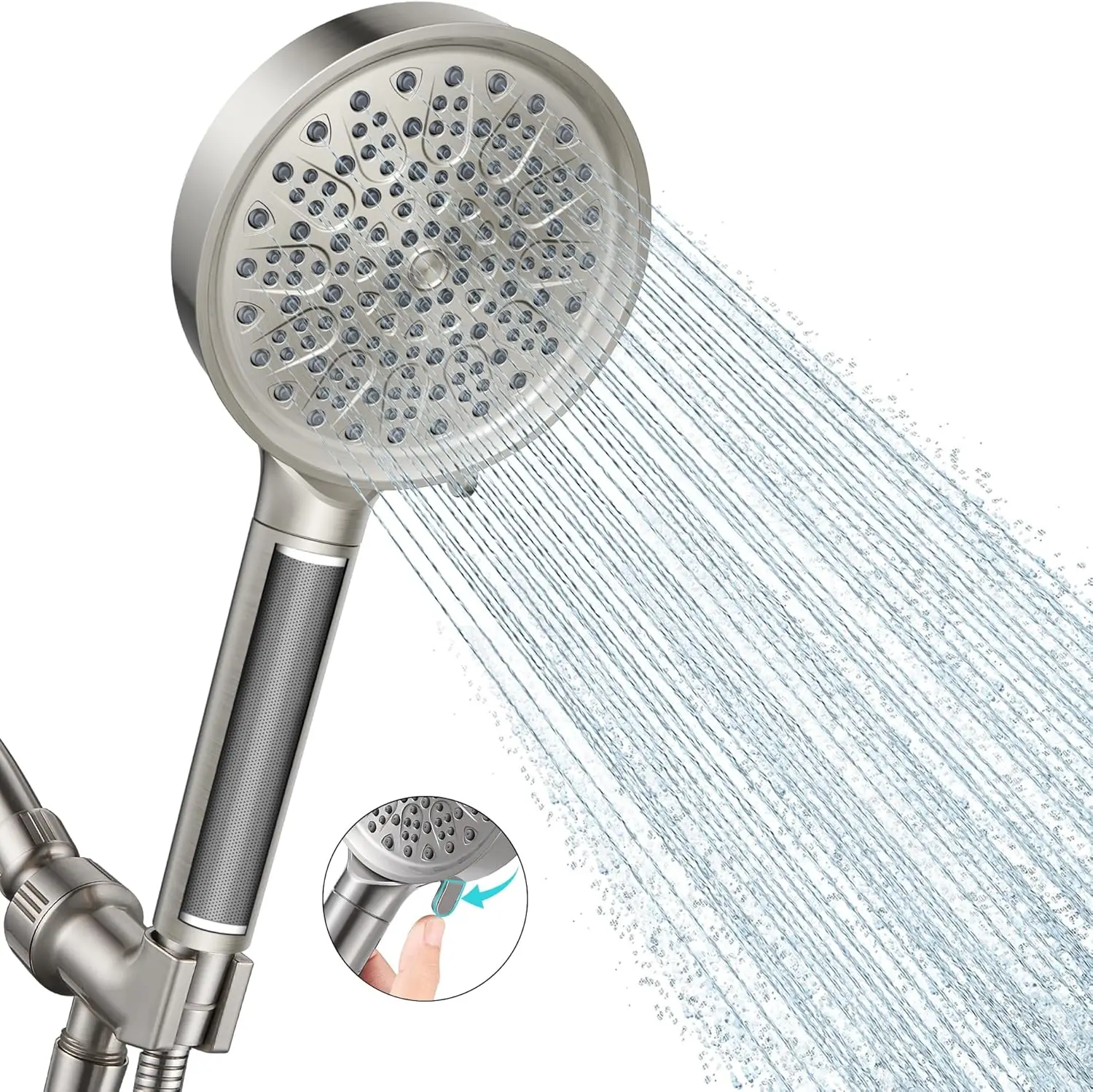 

Filtered Shower Head - Removes Chlorine, Softens Hard Water, Relieves Dry Skin - Brushed Nickel