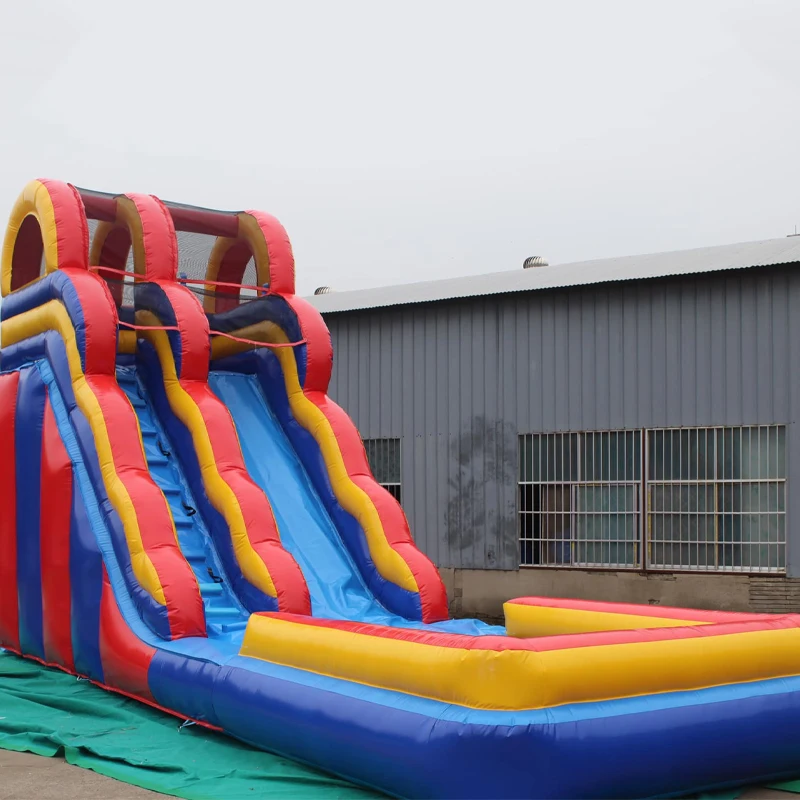 Piscine gonflable pour plusieurs personnes, prix d'usine limité, toboggan gonflable d'été