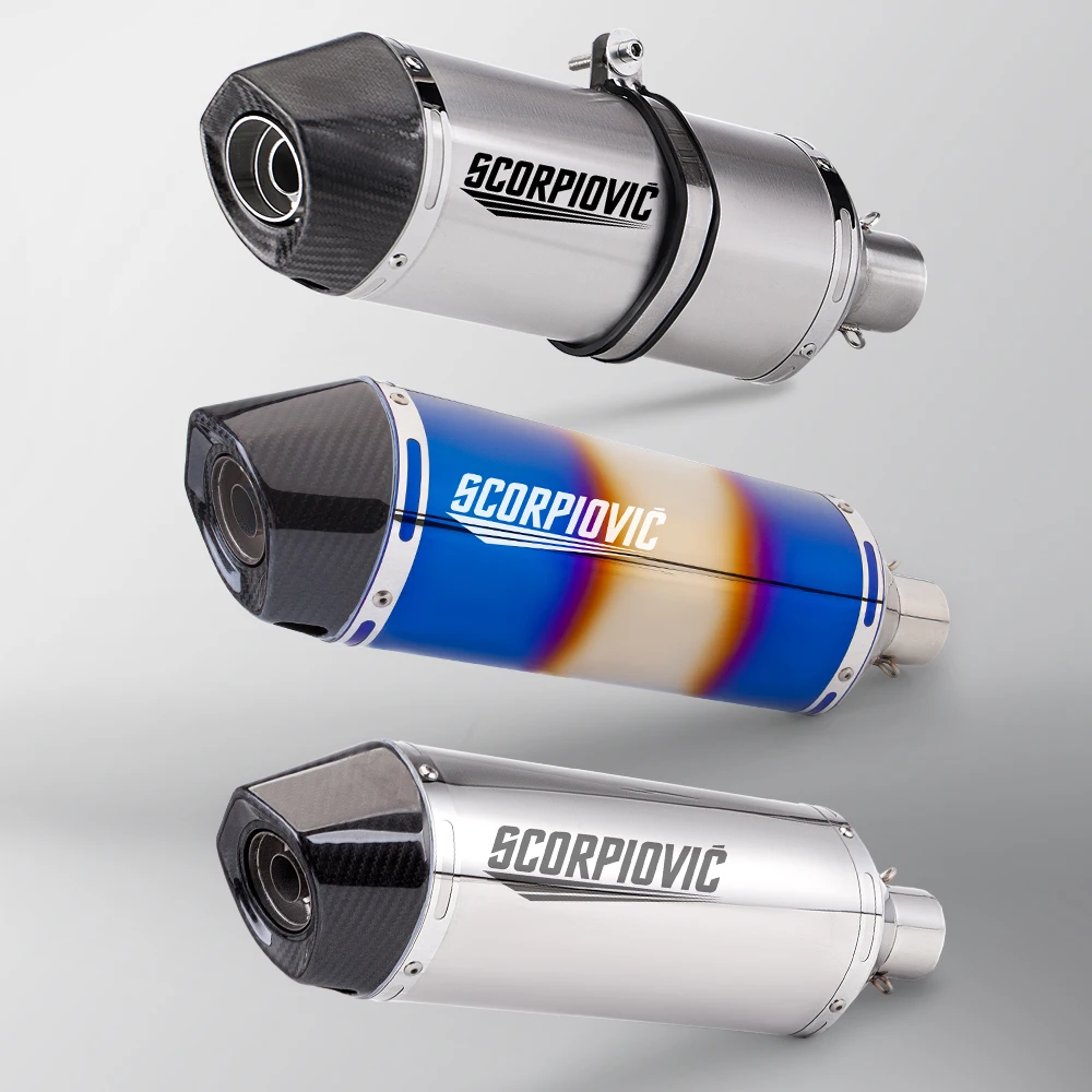 

High quality 51mm escape exhaust muffler for ZX25, XMAX, GTS, Z125, Z900, NINJA250, T700, AW25 with db