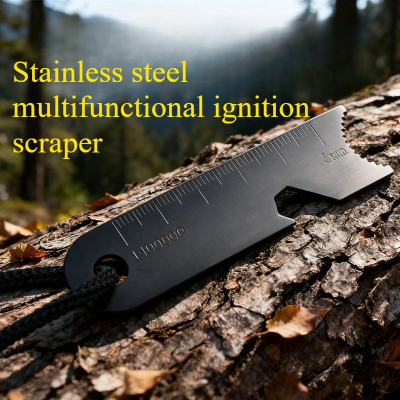 Outdoor Multi Functional Wilderness Survival Tool Magnesium Rod Set for Firearms Scraper Portable Solid Igniting Rod - Image 3