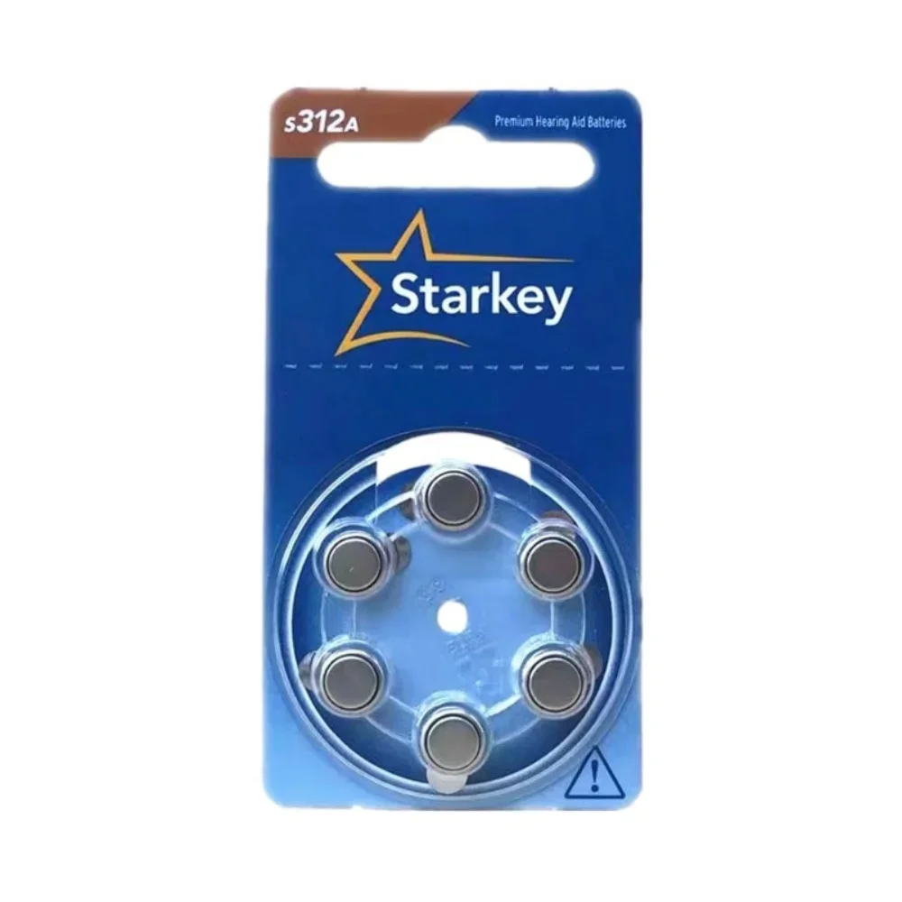 1.45v Starkey S312A 312A A312 PR41. Advanced hearing aid battery - mercury free zinc air technology A312