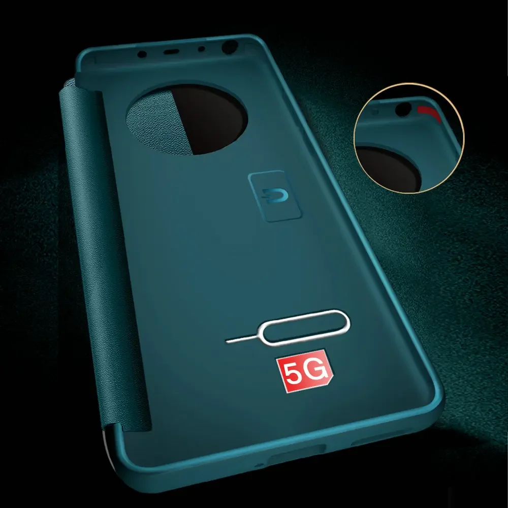 Etui Skórzane z Okienkiem na Kamerę, Ochronne, Pełne Pokrycie, Odporne na Wstrząsy do HUAWEI Honor Magic 6 4 Pro 5 7 Flip, Pokrowce na Telefon Honor Magic 5 4 Pro — zdjęcie produktu 5