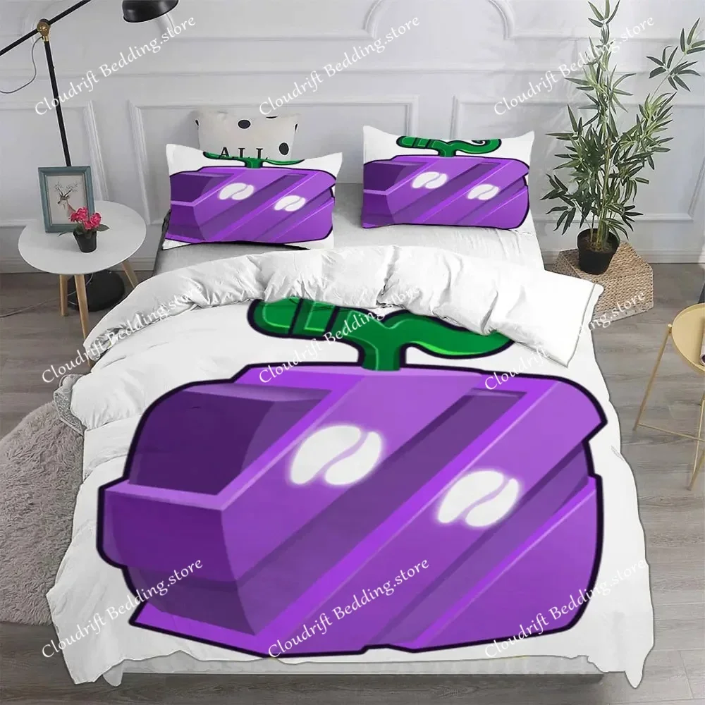 Blox Fruits Bedding Sets Bed Cover Comforter Duvet Cover Pillow Case Single Double Large Size Bedroom Decoration029