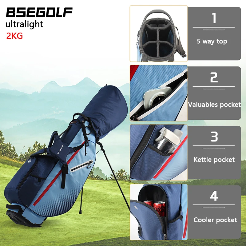 

Lightweight Golf Stand Bag Golf Club Bag Durable & Stylish with Multiple Compartments