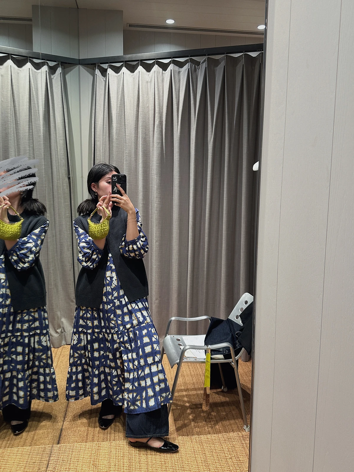 

iWiNG Artistic Women's Casual Split Full Wool Vest Street Sle Knitted Sweater Single Piece Regular Fit round Ne Top