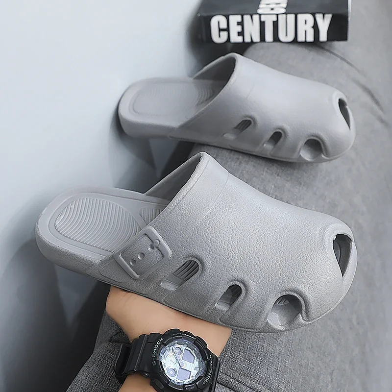 Baotou Pantofole Abbigliamento esterno estivo da uomo Sport Suola morbida Suola morbida Sandali da spiaggia per uso domestico antiscivolo e resistenti agli odori a