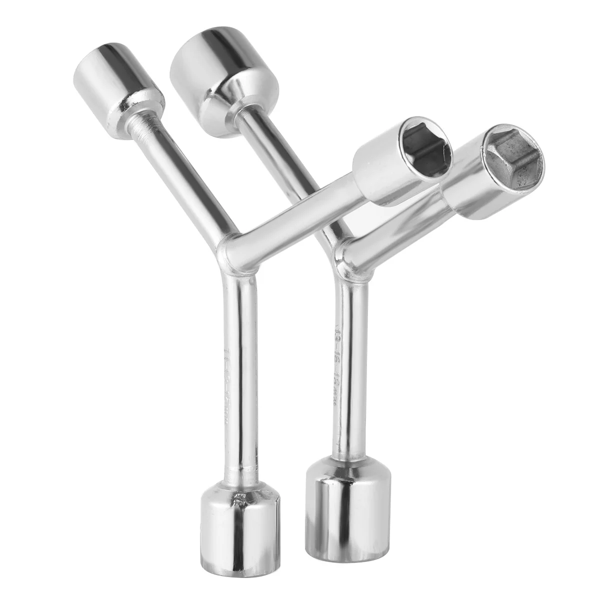 

1 Set Triple Fork Socket Wrench Sturdy Steel Y Shaped Spanner For Bike Repair Home Workshop Multiple Sizes Durable Tool Kit