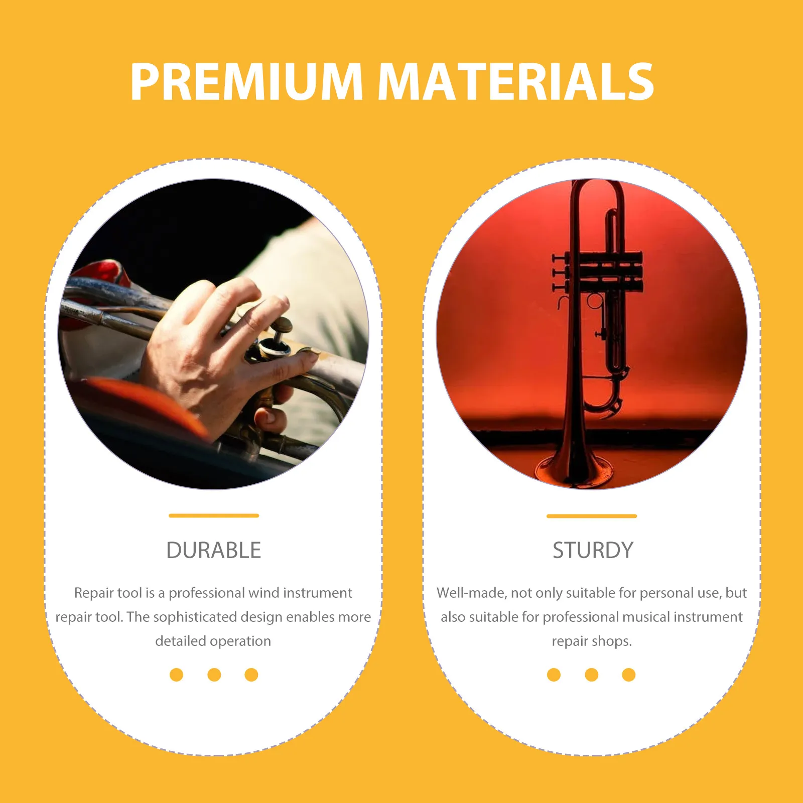 

Connecting Rod Set Small Size Musical Instrument Repair Tool Metal Trumpet Alto Horn Repair Tool Portable Maintenance Kit