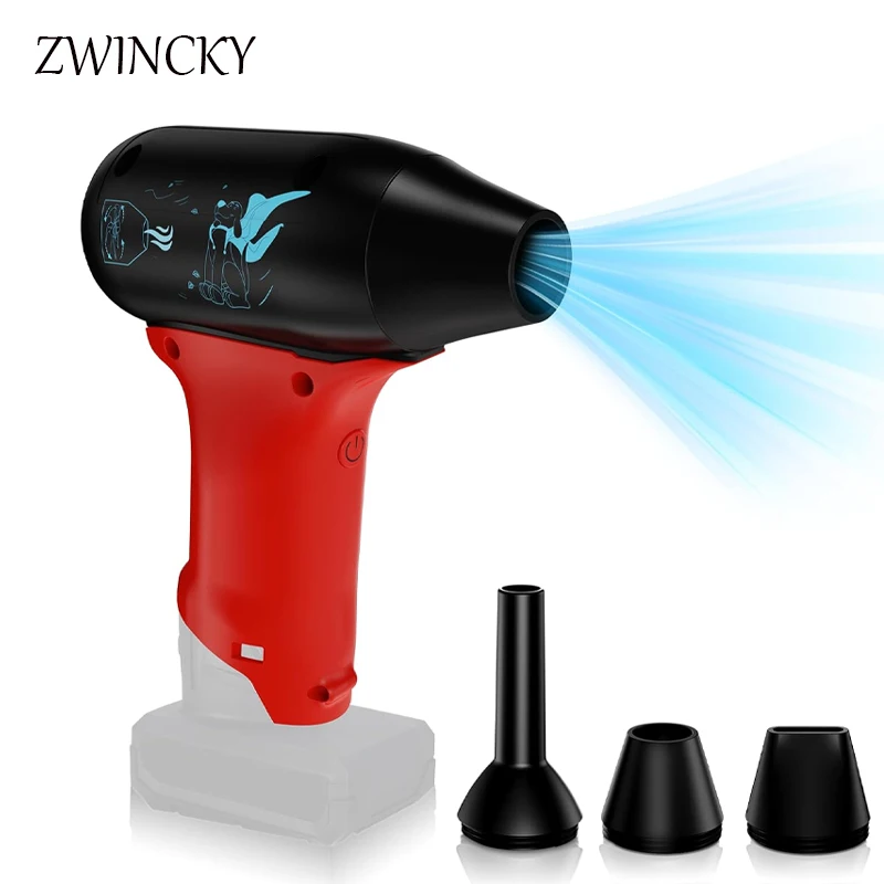 Mini Jet Blower Portable Violent Turbo Fan for Milwaukee 12V Battery Wireless High Speed Handheld Fan for Computer Key Board