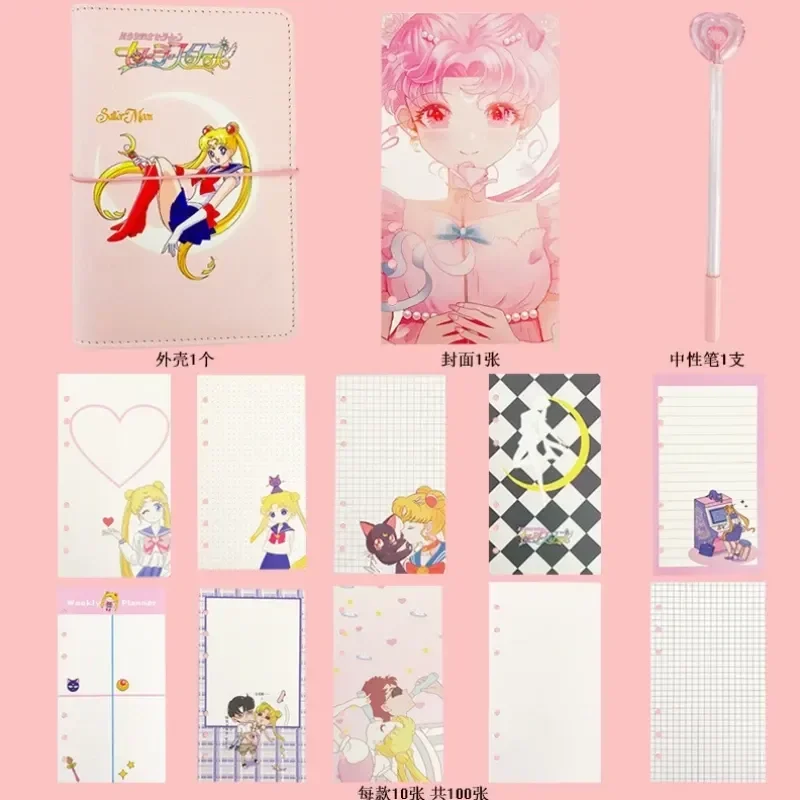 Anime Sailor Moon Usagi A6 Agenda Planner Notebook Suit Diary Weekly Planner Goal Schedules Organizer Notebook Stationery  Gifts