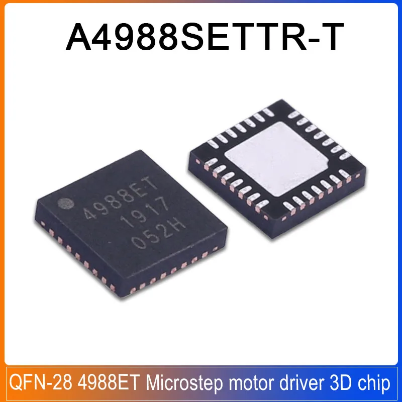 5/20PCS A4988SETTR-T QFN-28 A4988SETTR 4988ET A4988S ETTR A4988 Microstep motor driver 3D chip