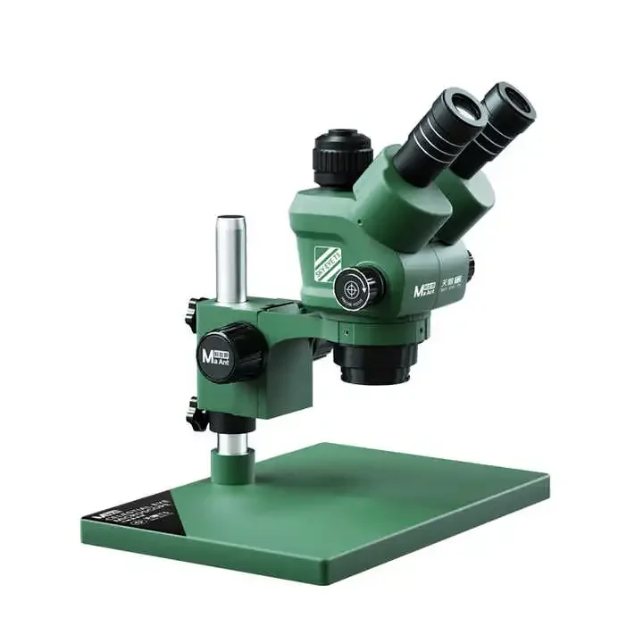 

MaAnt T3 Trinocular Stereo Microscope With 6.5-58x Zoom Lens Stereo Magnification LED Light Motherboard PCB Welding Repair Tool