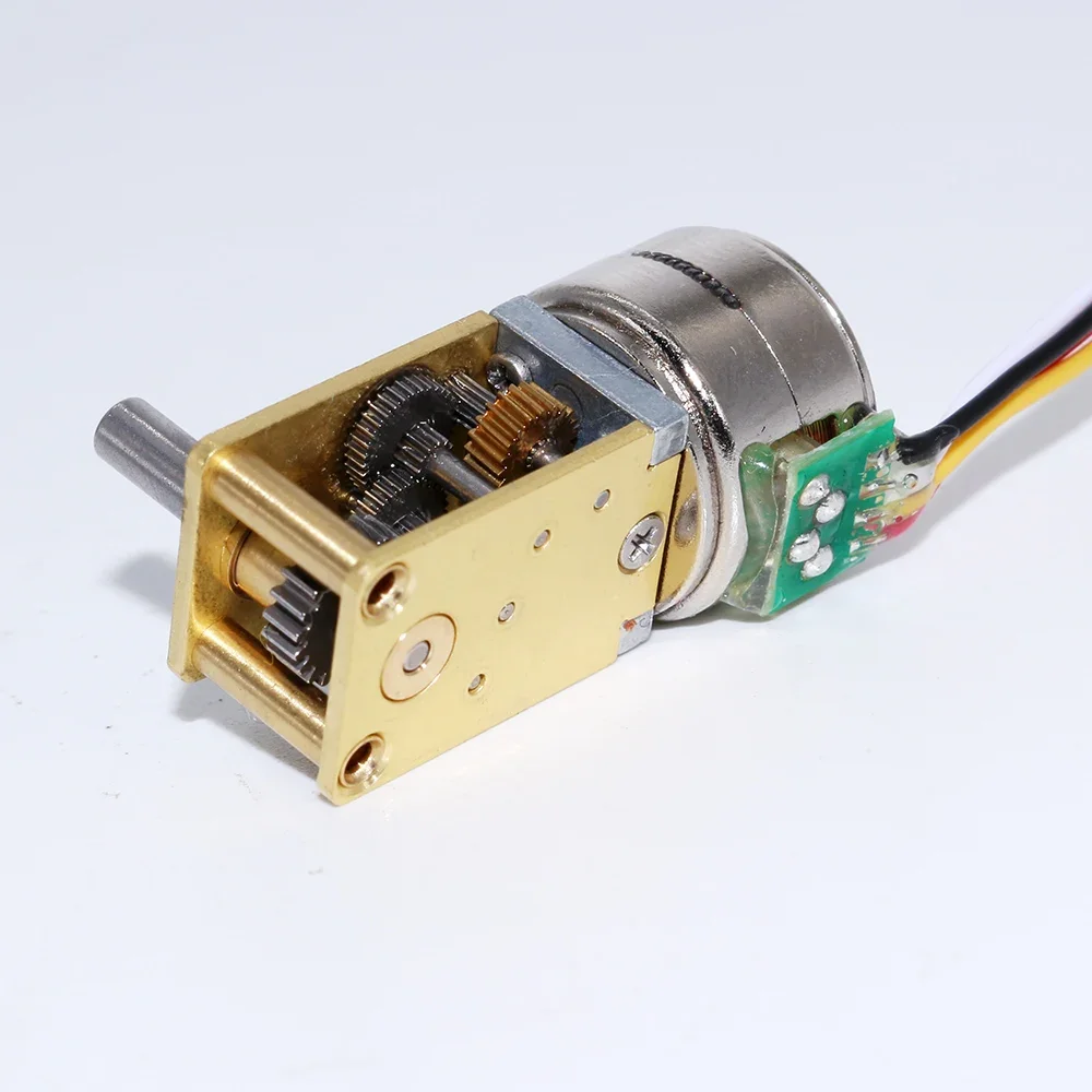 15BY Brushless Stepper Motor 5V 12V All Metal Gears Worm Precision GOOD Motor