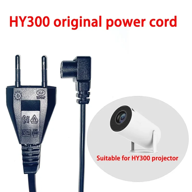 HY300 Projector accessories Original power cord 120cm, AC cable, cable charging cable EU plug US plug AU Plug UK Plug HY320