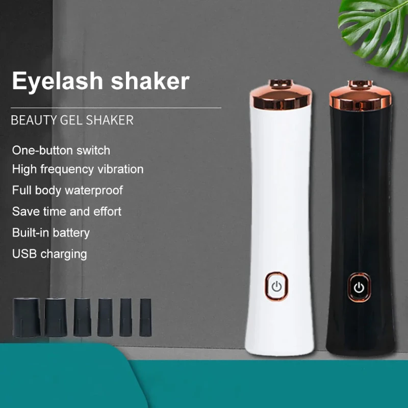 Usb Recharge Eyelash Glue Shaker Electric Wake-Up Device for Nail Polish Tattoo Ink Pigment Liquid Shaking Machine Makeup Tools