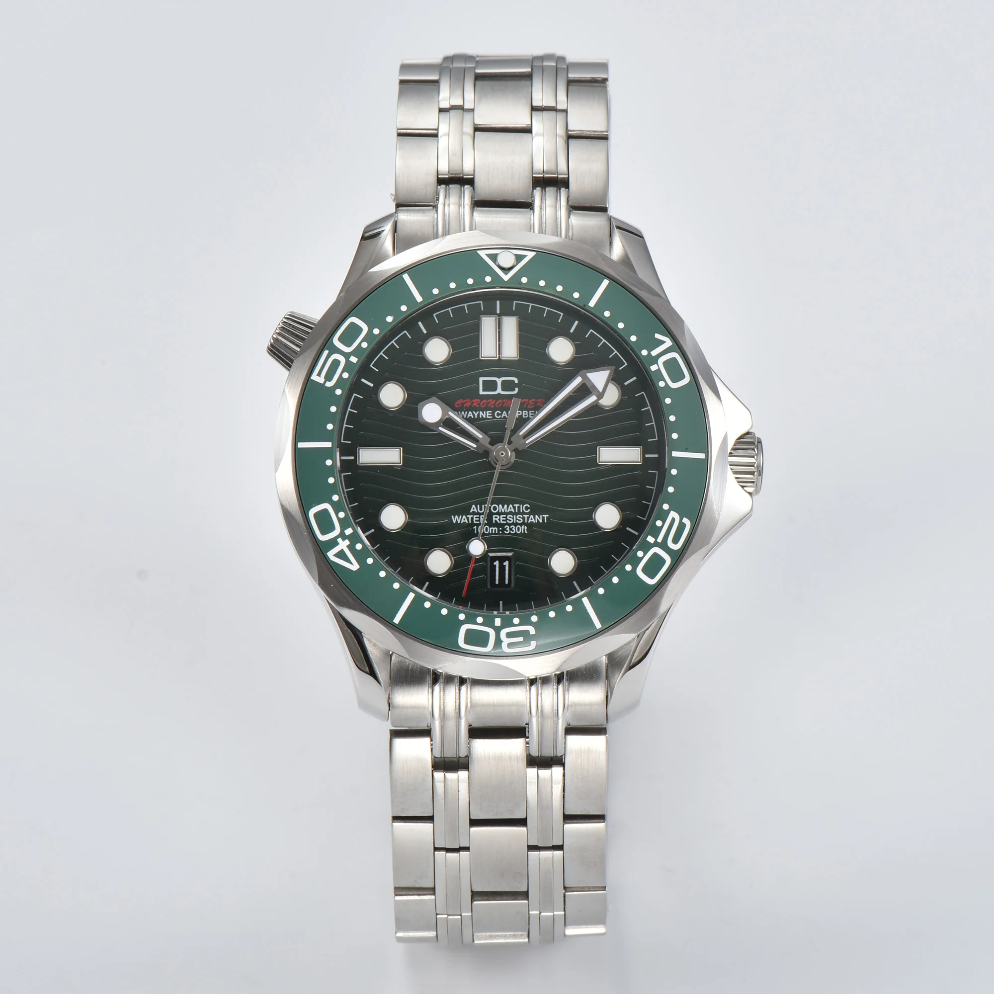 NH35 Case 300 Seahorse Watch Diving Case Glow Dial Pointer Modification Mechanical Watch NH35 Movement Accessories