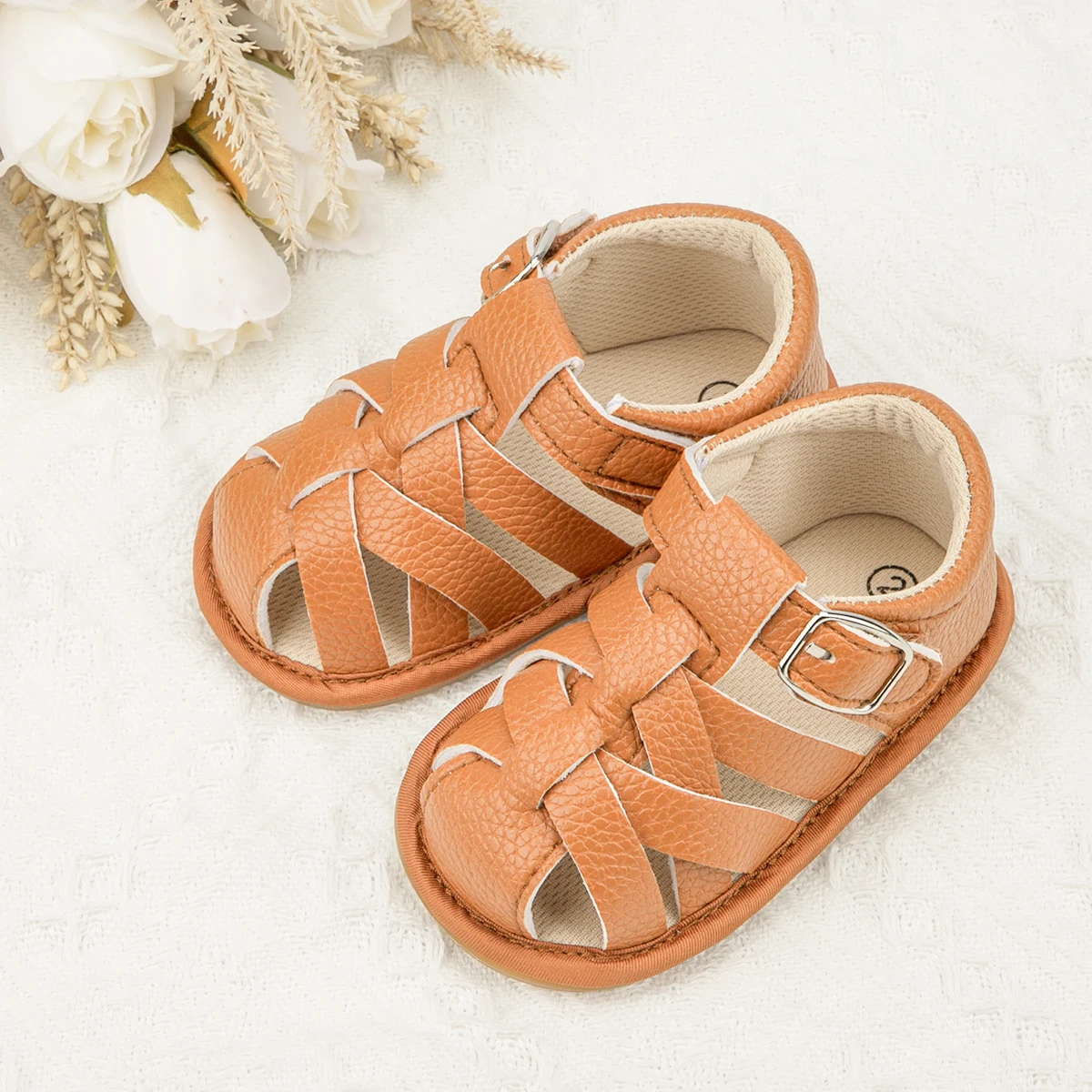 Meckior, sandalias para bebé, zapatos para niño y niña, zapatos planos antideslizantes con suela de goma suave, zapatos para bebé en 7 colores,