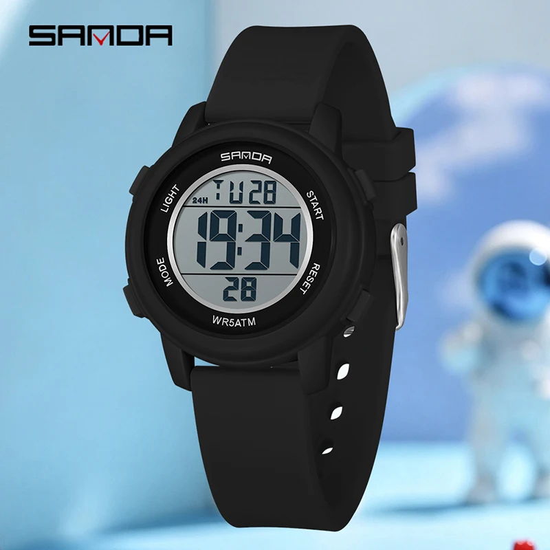 SANDA 9518 Fashion Children Digital Watch Multifunctional Watch Luminous Calendar Casual Sports Student Wristwatch montre enfant