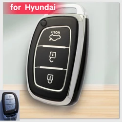 New TPU Car Key Cover for Hyundai Tucson Santa Fe Rena Sonata Elantra Creta Ix35 Ix45 I10 I30 I40 3 4 Button Premium Key Case