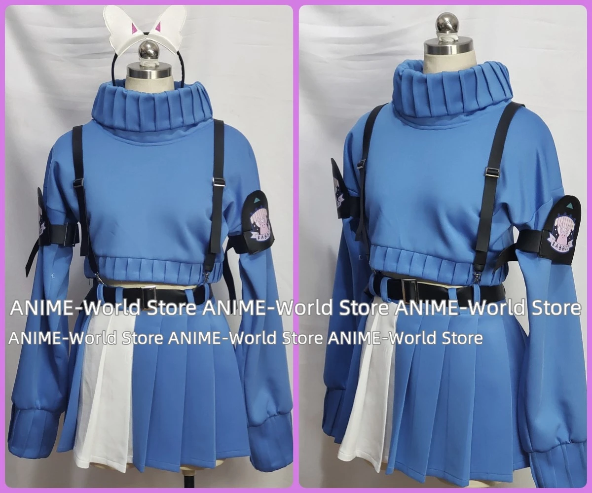 《 Benutzer definierte Größe 》 Spiel blau Archiv Kazekura Moe Cosplay Kostüm Party Anzug Top Röcke Halloween Uniform Anime Kleidung Schuhe Perücke