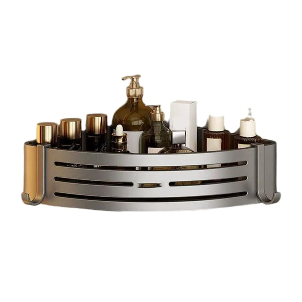 

8.6*2.6*12inch 22*6.8*30.3cm Bathroom Storage Easy Installation Corner Shelf Bathroom Shelf Double Sucker System