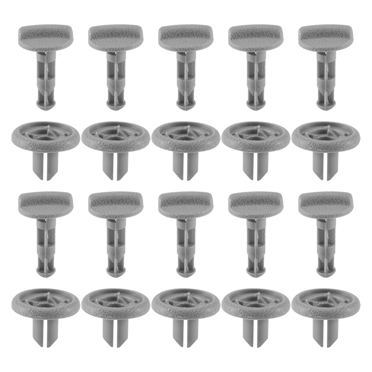 10 PCS Grey Plastic Parcel Shelf Clip Early Type End For Nissan Juke