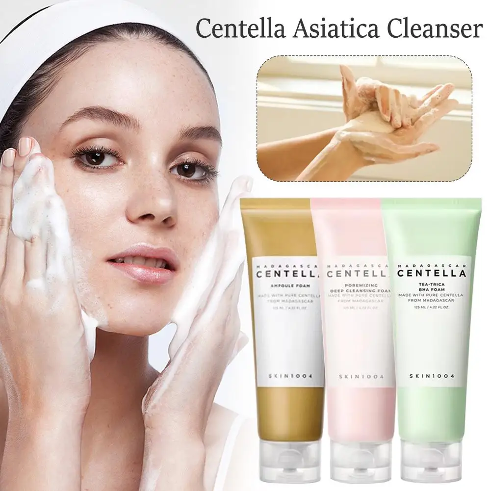 Skin1004 Centella Asiatica منظف للوجه جوهر ملح الهيمالايا رغوة التنظيف العميق لتنقية لطيفة غسول الوجه المنعش