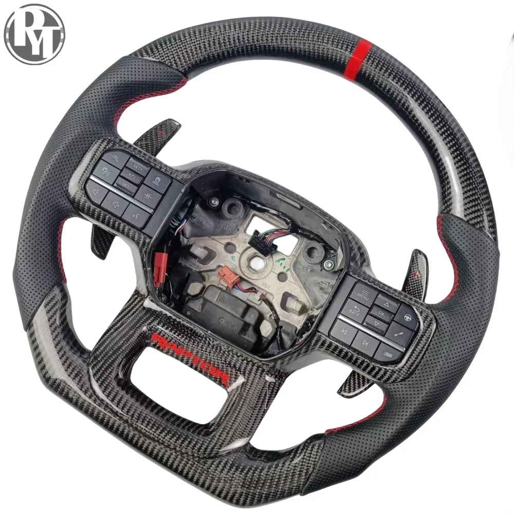 For the 2022 Ford F150 Raptor steering wheel, racing carbon fiber steering wheel