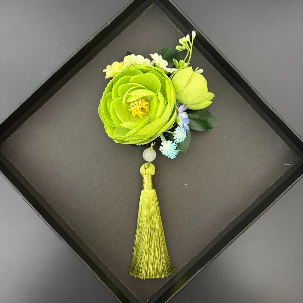 New Original Design Handmade Tassel Chest Flower Men's and Women's Business Banquet Suit Shirt Evening Dress High-endaccessories