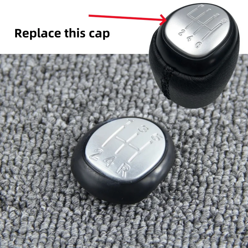 5/6 Speed Gear Shift Knob Lever Stick Speed Number Emblem Cap For SAAB 93 9-3 SS 2003 2004 2005 2006 2007 2008 2009 2010 2012