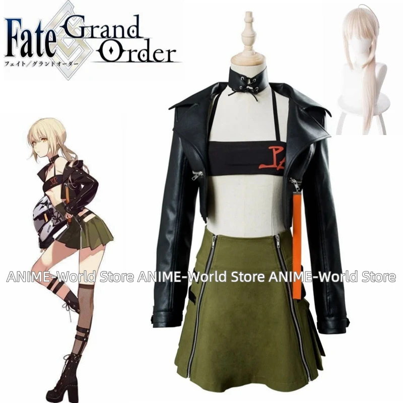 

《Custom size》Anime Fate Grand Order Arturia And Altria Cosplay Costume Moon Goddess Event Outfit Halloween