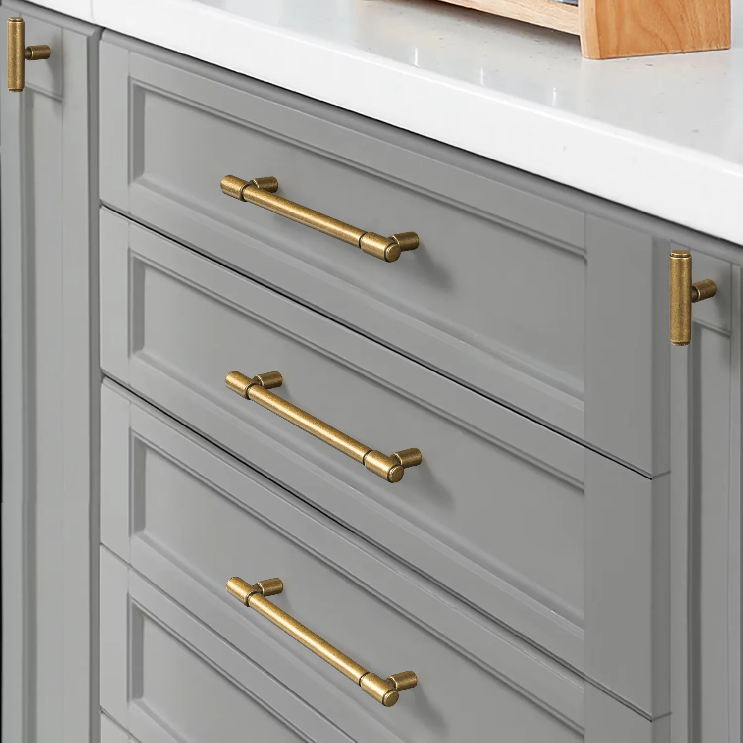 Antique Solid Zinc Alloy Cabinet Pull Furniture Handle Furniture Handle & Knob Drawer Wardrobes Kitchen Handle
