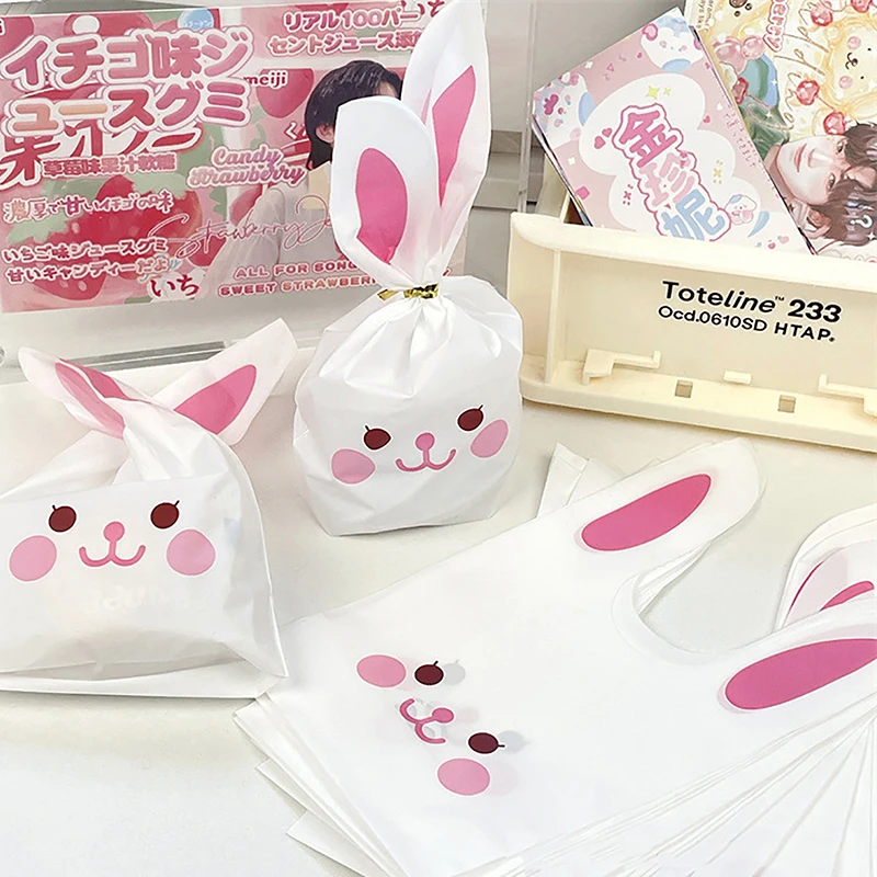 Cartoon Cute Rabbit Long Ear Bags Candy Biscuit Jewelry Gift Bags For Party Birthday Wedding Party