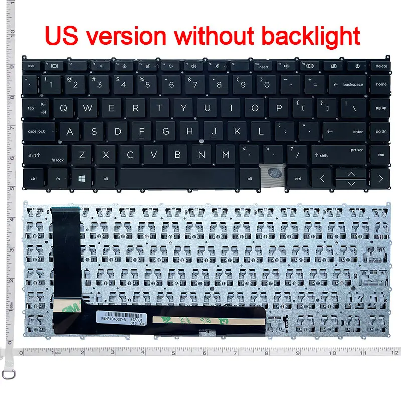 GZEELE New US With/Without Backlit For HP EliteBook x360  1040 G7 1040 G8 English laptop keyboard