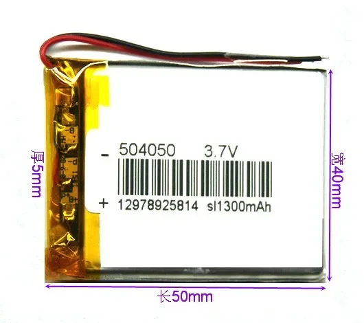 504050   polymeerbatterij oplaadbare batterij MP3 MP4 MP5 3,7 V lithiumbatterij origineel product met grote capaciteit