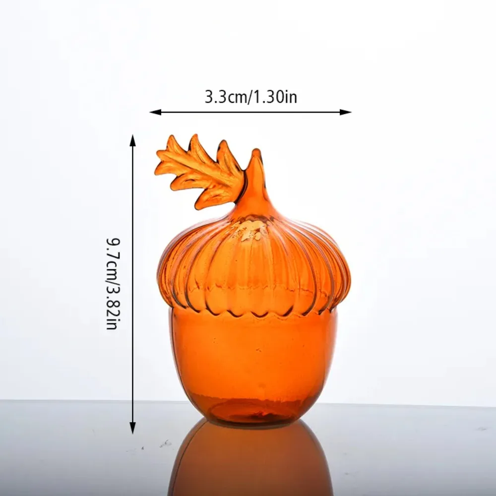 Pomegranate Vase Transparent Glass Home Decor Vase Fruit Vase Room Decor Creative Fruit Cachepot Home Decoration Flower Vase