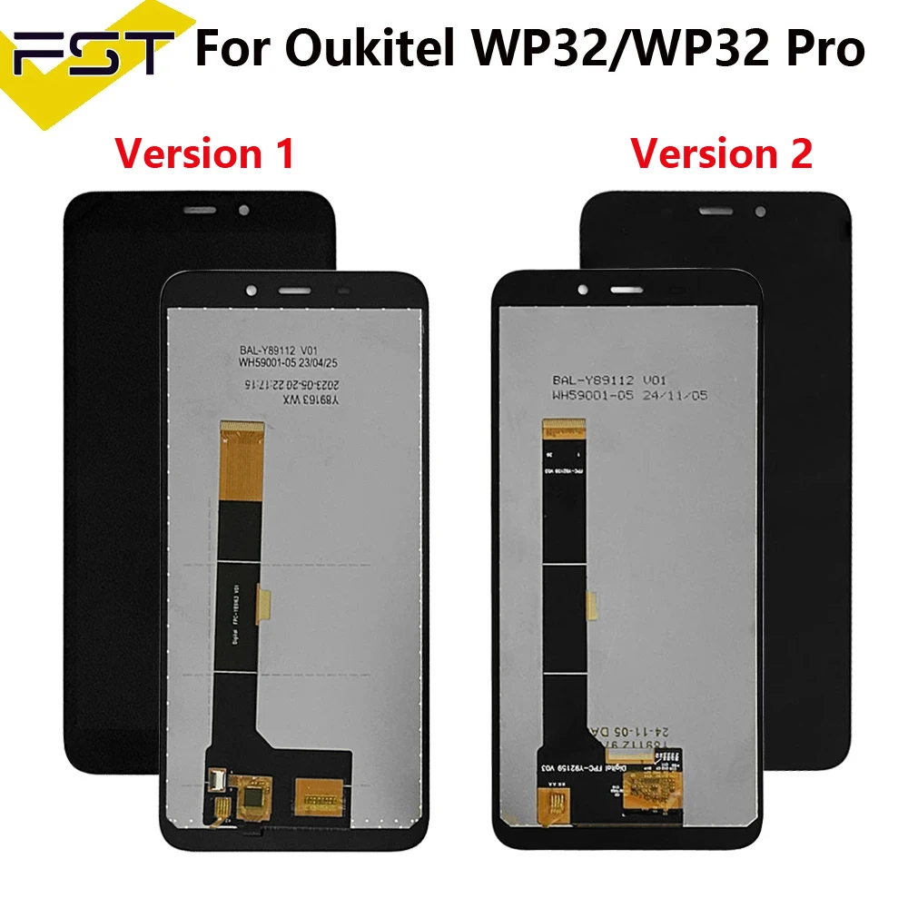 5.93" Original For Oukitel WP32 Pro Cell Phone LCD Display Screen Digitizer Assembly Touch Panel Glass Display