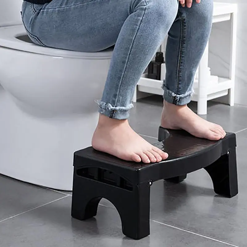 Banheiro Squatty Step Stool, WC Dobrável, Superfície Anti-derrapante, Adulto Squat Seat, Foot Stool