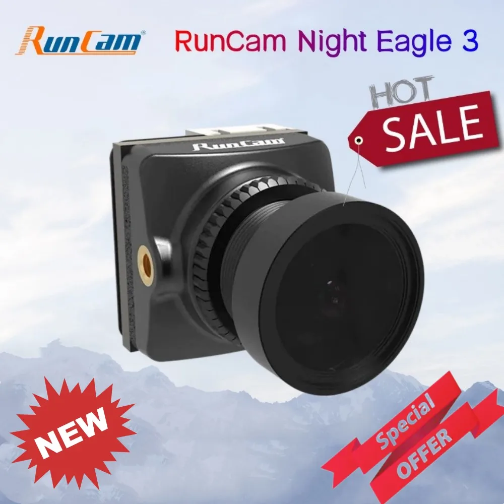 RunCam 나이트 이글 3 초경량 FOVD NTSC/PAL CMOS FPV 스타라이트 나이트 비전 카메라, FPV RC 드론용, 1000TVL, 8.5g