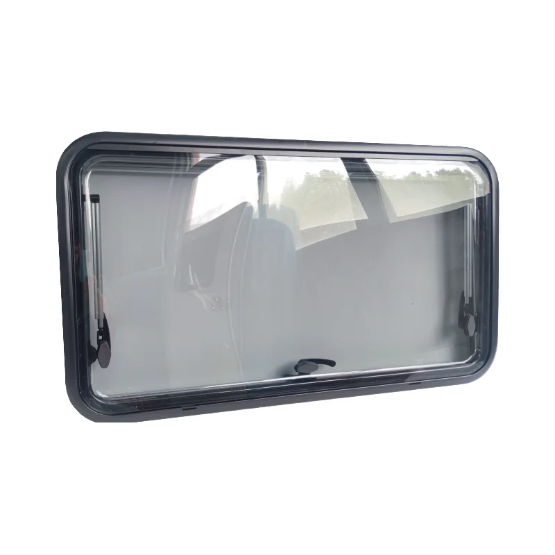 700x300mm Double Glazed Acrylic Window RV Rear Window With Pleated Blind For Camper Trailer Recreational Vehicle