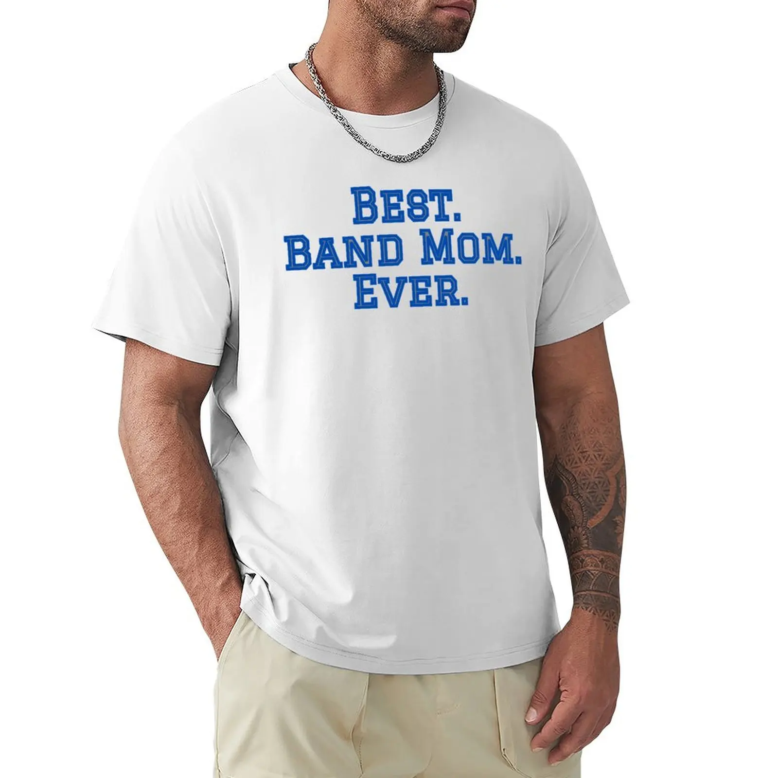 Best Band Mom blue T-shirt blanks customs vintage sublime men workout shirt