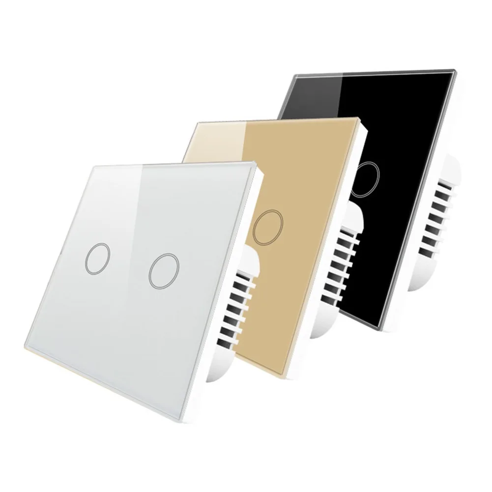 2-عصابة اللمس التبديل المتوهجة باهتة مكتب الإضاءة مقاوم للماء لوحة من الزجاج المقسى 30 -90 سطوع يعتم