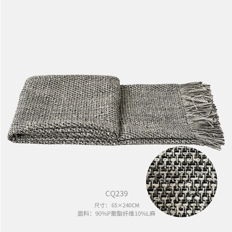Modern Stylish Model Room Bed Sofa Home Decoration Cushion Cover Cotton and Linen Hotel Pillowcase Soft and Comfortable